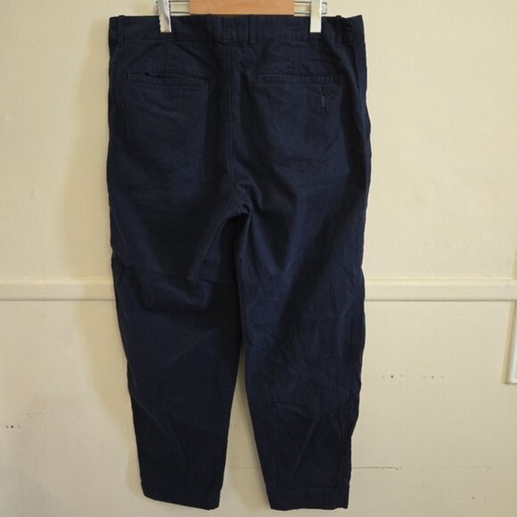 Folk Men's Navy Blue Brushed Assembly Suit Trouser - Picture 5 of 11